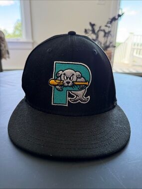 Portland Seadog Baseball Cap with Teal & Yellow 'P' Logo